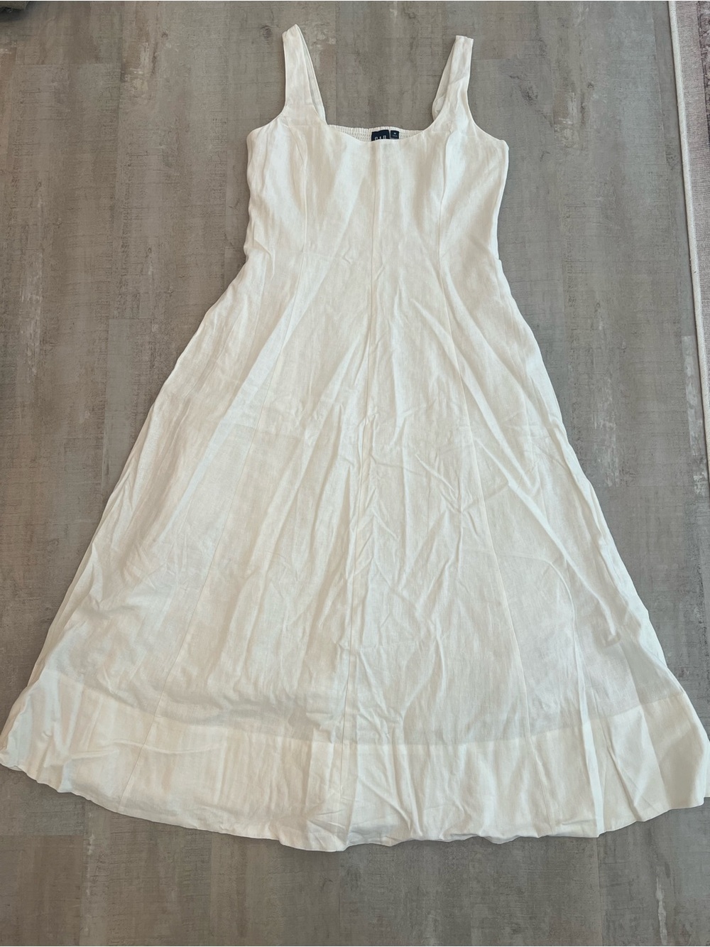 GAP White Sleeveless Maxi Dress